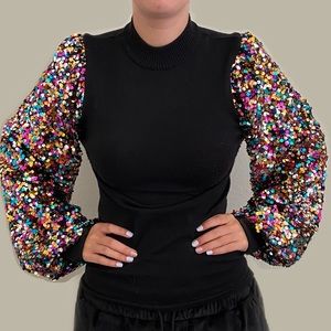 Flying Tomato | Sequin Sweater | Size Small